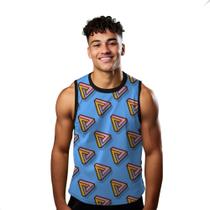 Camiseta Algodão Regata Verão Estilo Moda Praia Triângulo Cartoon Colorido 405 Camiseta Algodão Regata Verão Estilo Moda Praia Triângulo Cartoon Colorido 405