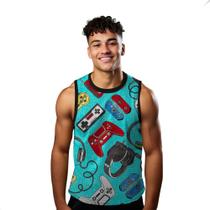 Camiseta Algodão Regata Verão Estilo Moda Praia Videogame Cartoon Jogos Controle 487 Camiseta Algodão Regata Verão Estilo Moda Praia Videogame Cartoon Jogos Controle 487