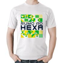 Camiseta Algodão Rumo ao Hexa - Foca na Moda