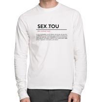 Camiseta Algodão Sextou Definição Manga Longa - Foca na Moda