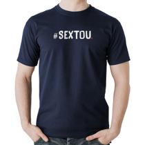 Camiseta Algodão Sextou Hashtag - Foca na Moda