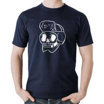 Camiseta Algodão Skull Skeleton - Foca na Moda