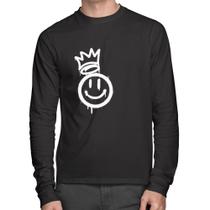 Camiseta Algodão Smile Kingdom Manga Longa - Foca na Moda Camiseta Algodão Smile Kingdom Manga Longa - Foca na Moda