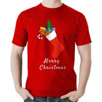 Camiseta Algodão Socket Merry Christmas - Foca na Moda