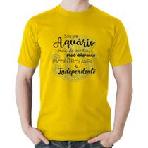 Camiseta Algodão Sou de Aquário - Foca na Moda