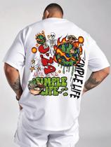 Camiseta Algodão Streetwear Casual Basica Simple Life