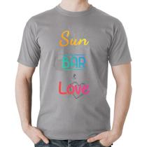 Camiseta Algodão Sun Bar & Love - Foca na Moda