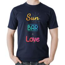 Camiseta Algodão Sun Bar & Love - Foca na Moda