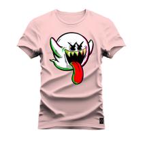 Camiseta Algodão T-Shirt Premium Estampada Assustador