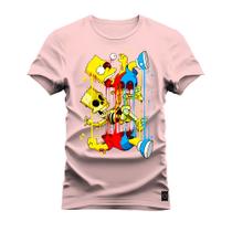 Camiseta Algodão T-Shirt Premium Estampada Bartson Corpo