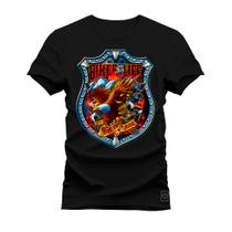 Camiseta Algodão T-Shirt Premium Estampada Biker Live