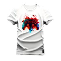 Camiseta Algodão T-Shirt Premium Estampada Control Fire