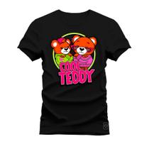 Camiseta Algodão T-Shirt Premium Estampada Cool Tedy