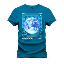 Camiseta Algodão T-Shirt Premium Estampada Earth Terra - Nexstar