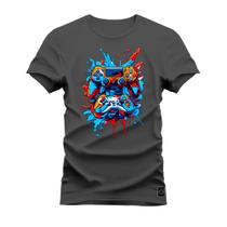 Camiseta Algodão T-Shirt Premium Estampada Game Port