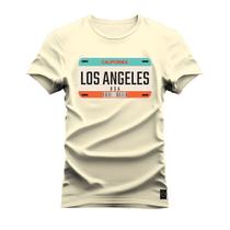 Camiseta Algodão T-Shirt Premium Estampada La Usa