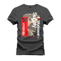 Camiseta Algodão T-Shirt Premium Estampada NineTeean