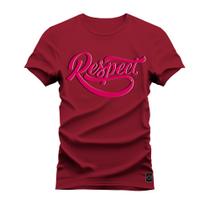 Camiseta Algodão T-Shirt Premium Estampada Respect