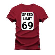 Camiseta Algodão T-Shirt Premium Estampada Speed Limited