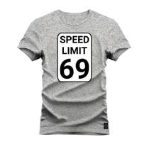 Camiseta Algodão T-Shirt Premium Estampada Speed Limited