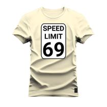 Camiseta Algodão T-Shirt Premium Estampada Speed Limited