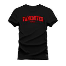 Camiseta Algodão T-Shirt Premium Estampada Vancouver