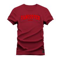 Camiseta Algodão T-Shirt Premium Estampada Vancouver