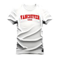 Camiseta Algodão T-Shirt Premium Estampada Vancouver