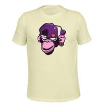 Camiseta Algodão Tecido Macio Estampada Monkey