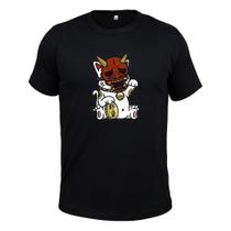 Camiseta Algodão Tecido Macio Gato Mask