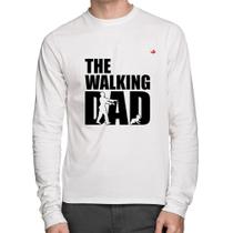 Camiseta Algodão The Walking Dad Paródia Meme Manga Longa - Foca na Moda