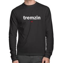 Camiseta Algodão Tremzin Manga Longa - Foca na Moda