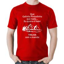 Camiseta Algodão Trilha com a mamãe Trekking - Foca na Moda