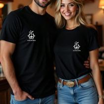 Camiseta Algodão Unissex Casal Country Estampa Agronomia Faculdade Curso Namorados Amigos Look Casua