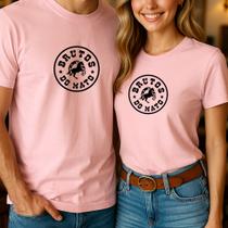Camiseta Algodão Unissex Casal Country Estampa Brutos Do Mato Modinha Agronomia Look Combinando