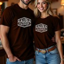 Camiseta Algodão Unissex Casal Country Estampa Galera do Agro Faculdade Agronomia Cowboy Peão Rodeio