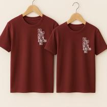 Camiseta Algodão Unissex Casal Estampa Fica Comigo Então Céu Azul CBJR Chorão Música Rock Linda Fofo