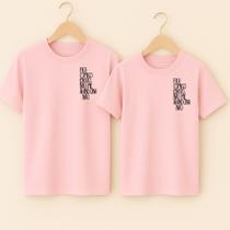 Camiseta Algodão Unissex Casal Estampa Fica Comigo Então Céu Azul CBJR Chorão Música Rock Linda Fofo