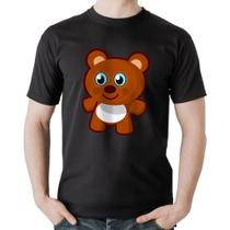 Camiseta Algodão Ursinho Desenho - Foca na Moda