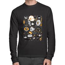 Camiseta Algodão We all have monsters within Manga Longa - Foca na Moda Camiseta Algodão We all have monsters within Manga Longa - Foca na Moda