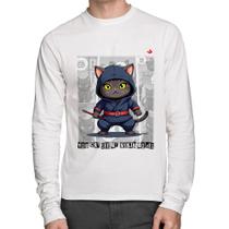 Camiseta Algodão You cat see my ninja moves Manga Longa - Foca na Moda