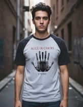 Camiseta Alice In Chains ( Aic Stone ) Plus Size Camiseta Alice In Chains ( Aic Stone ) Plus Size