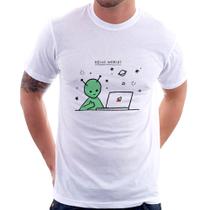 Camiseta Alien Hello World! - Foca na Moda