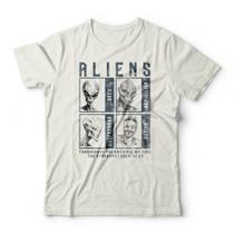 Camiseta Aliens Studio Geek Casual Camiseta Aliens Studio Geek Casual