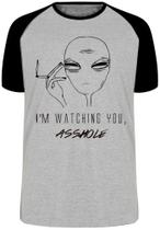 Camiseta aliens watching you asshole Blusa Plus Size extra grande adulto ou infantil Camiseta aliens watching you asshole Blusa Plus Size extra grande adulto ou infantil