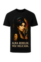 Camiseta Alma Rebelde Unissex Preta Tam P ao G3 Estampa Exclusiva Camiseta Alma Rebelde Unissex Preta Tam P ao G3 Estampa Exclusiva