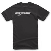 Camiseta Alpinestars Fastback Preto Branco Camiseta Alpinestars Fastback Preto Branco