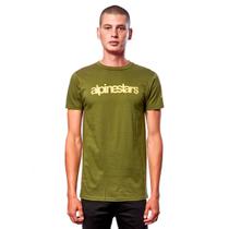 Camiseta Alpinestars Heritage Logo Verde Militar