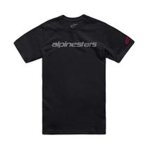 Camiseta Alpinestars Linear Wordmark 2.0 Preto Cinza