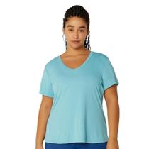 Camiseta alto giro gola v plus ref: 2413702 feminino